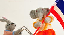 Thai Elephant and Flag